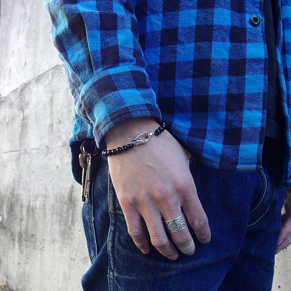 ≪DAgDART/ダグダート≫【WHIRLWIND】オニキス ブレスレット