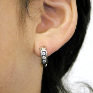 ≪DAgDART/ダグダート≫【Glass】キュービックジルコニア×シルバーピアス