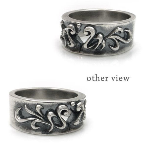 ≪DAgDART/ダグダート≫【メンズ】 ハート シルバーペアリング/刻印可能