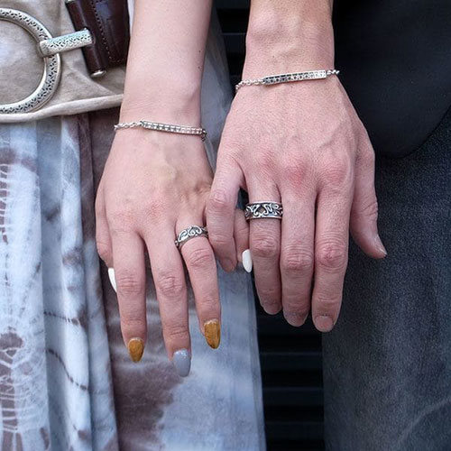 ≪DAgDART/ダグダート≫【メンズ】 ハート シルバーペアリング/刻印可能