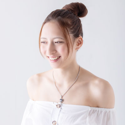 ≪FatimaDesign/ファティマデザイン≫ペアセット販売/デルタペンダントブラック&オレンジ