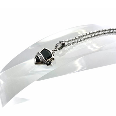 ≪FatimaDesign/ファティマデザイン≫ペアセット販売/デルタペンダントブラック&オレンジ