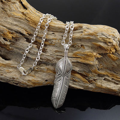 ≪DAgDART/ダグダート≫【Good Line】　フェザー＋ハートフェザー ペンダント/GL-003