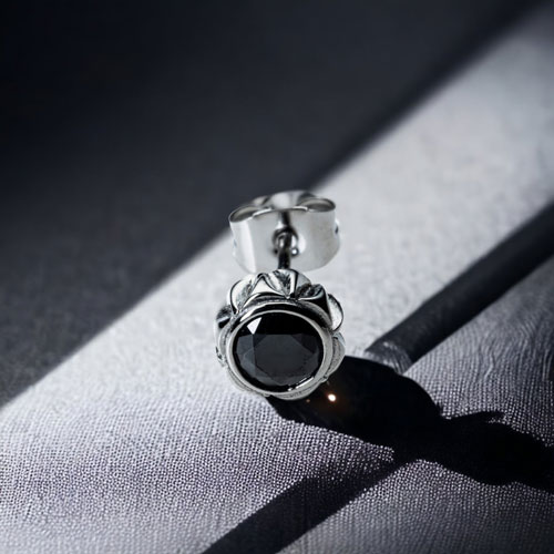 ≪FatimaDesign/ファティマデザイン≫デイスターピアス(ステンレス)