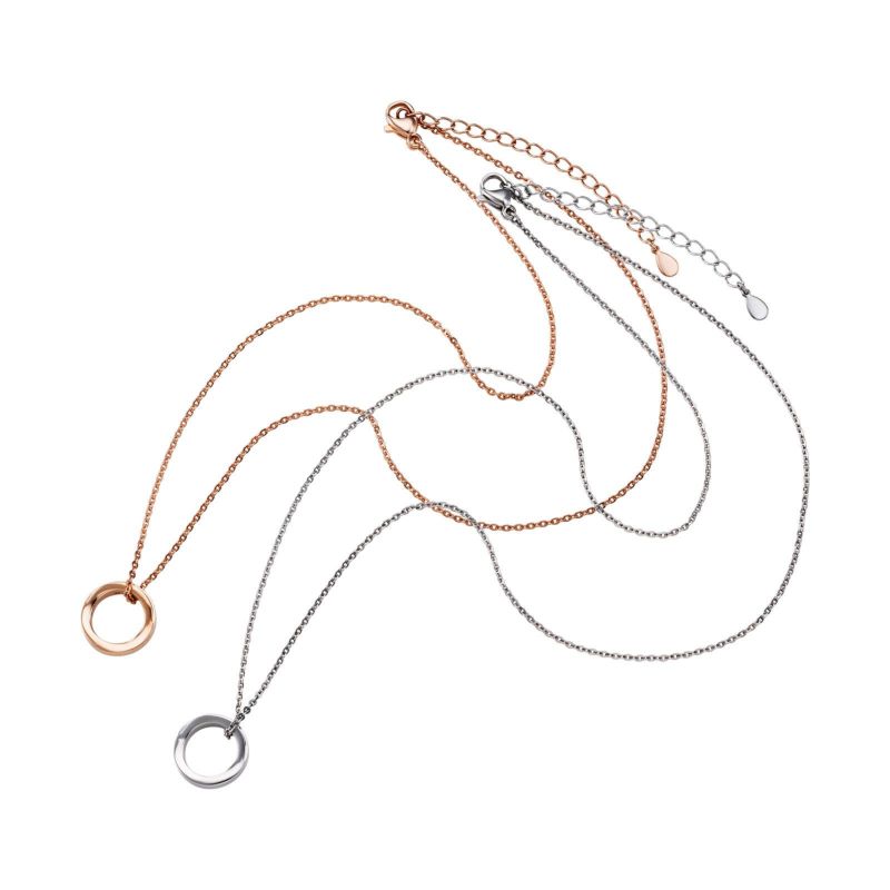 ≪white clover/ホワイトクローバー≫ペアネックレス ステンレス クロス