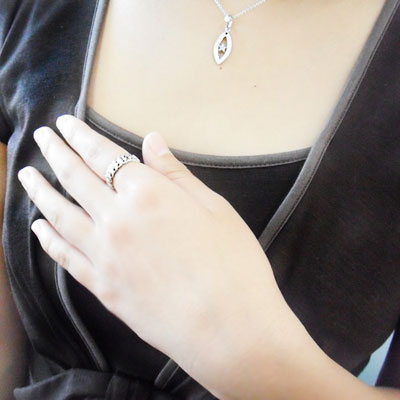 ≪Crescent Luna/クレセントルナ≫ CADENA RING  /カデナリング SILVER