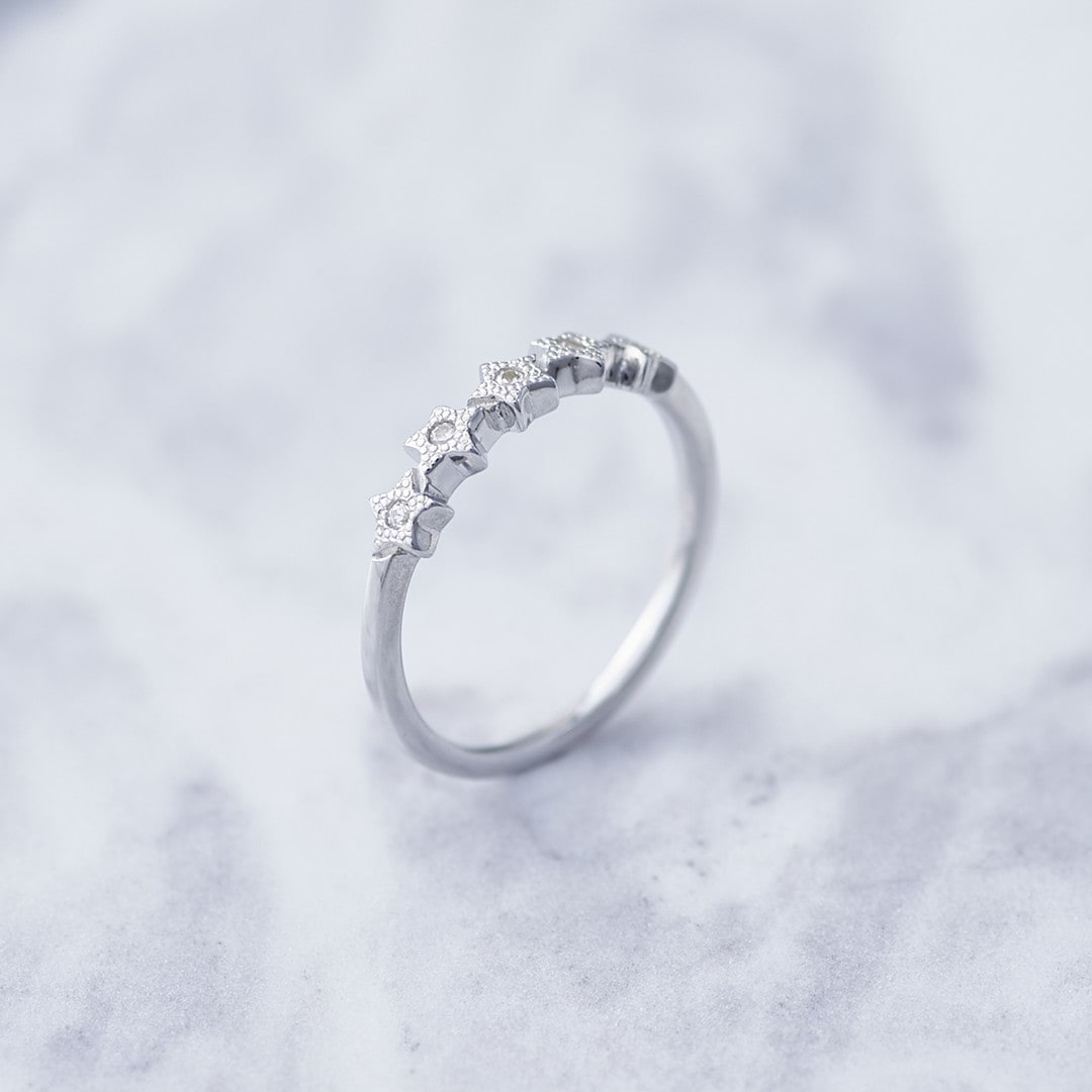 ≪Crescent Luna/クレセントルナ≫ METEORITO RING /メテオリトリング  SILVER