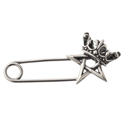 ≪Artemis Kings/アルテミスキングス≫王冠五芒星セーフティピン 安全ピン