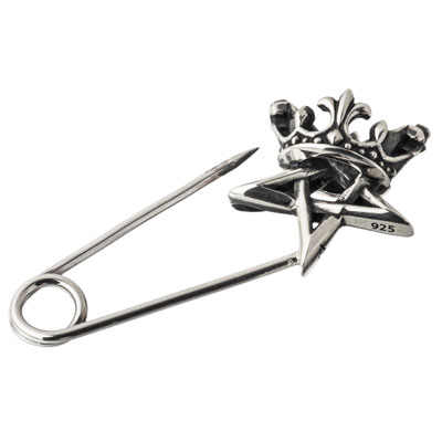 ≪Artemis Kings/アルテミスキングス≫王冠五芒星セーフティピン 安全ピン