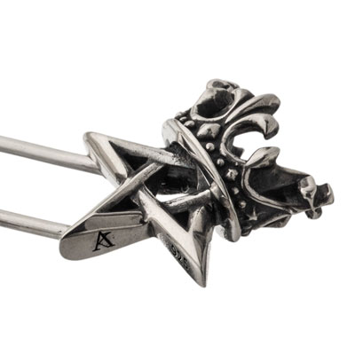 ≪Artemis Kings/アルテミスキングス≫王冠五芒星セーフティピン 安全ピン