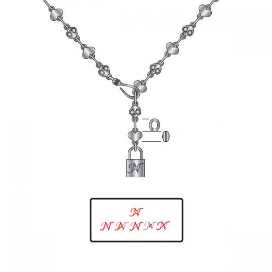 受付終了!!銀時 Presents≪宮崎湧 × Fatima Design コラボアクセサリー≫SV Type Short 45cm