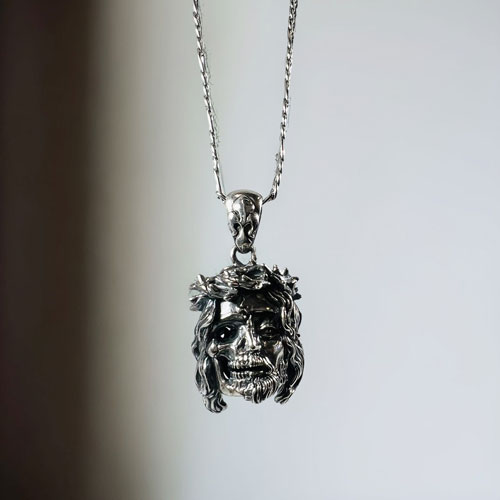 銀時限定商品≪FatimaDesign/ファティマデザイン≫メメント・モリ・ジーザス　ペンダント