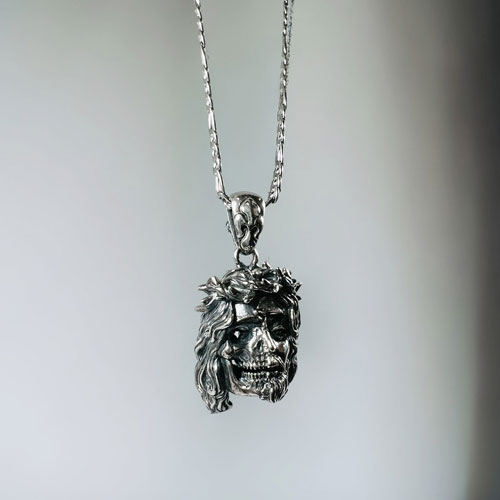 銀時限定商品≪FatimaDesign/ファティマデザイン≫メメント・モリ・ジーザス　ペンダント