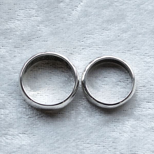 ≪DAgDART/ダグダート≫【ペア】合わせるとハート シルバーペアリング  /刻印可能