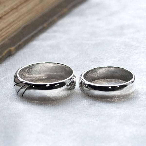 ≪DAgDART/ダグダート≫【ペア】合わせるとハート シルバーペアリング  /刻印可能