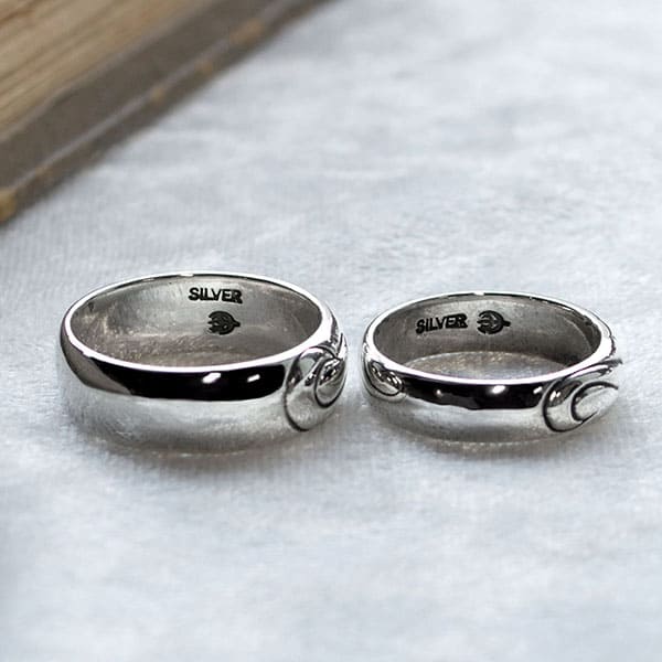 ≪DAgDART/ダグダート≫【ペア】合わせるとハート シルバーペアリング  /刻印可能