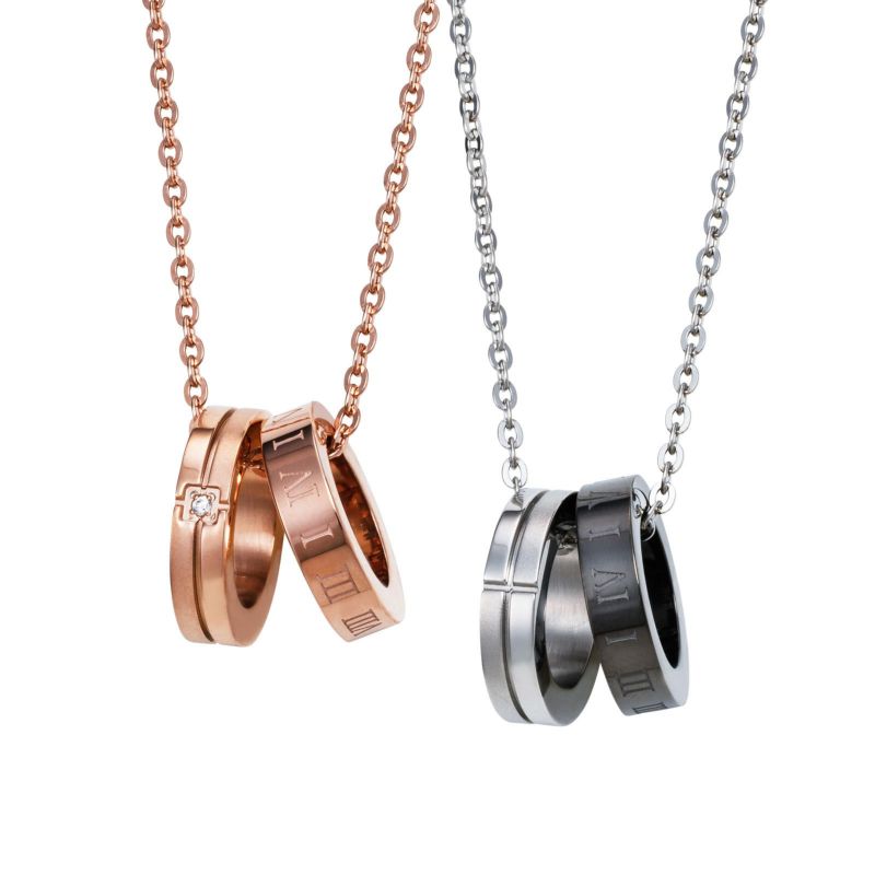 ≪white clover/ホワイトクローバー≫ペアネックレス ステンレス