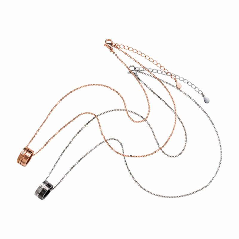 ≪white clover/ホワイトクローバー≫ペアネックレス ステンレス