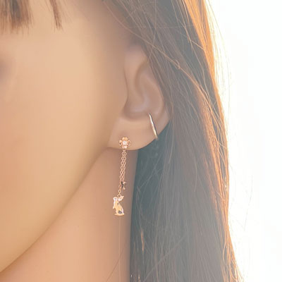 ≪SERASTINY -petit- / セラスティニー ペティ≫warp　イヤカフ　イエローゴールド　SSP-3-YG