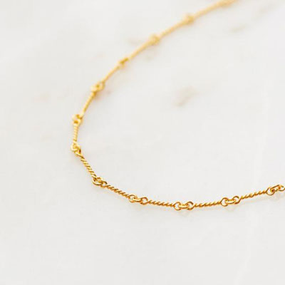 ≪Crescent Luna/クレセントルナ≫CUERDA CHAIN/クエルダチェーン　ゴールド