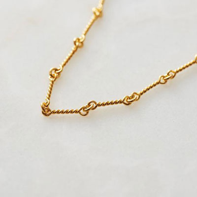 ≪Crescent Luna/クレセントルナ≫CUERDA CHAIN/クエルダチェーン　ゴールド