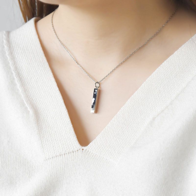 ≪white clover/ホワイトクローバー≫ペアネックレス ステンレス 猫 ねこ ネコ