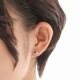 ≪FatimaDesign/ファティマデザイン≫デルタピアスBK/シルバー925