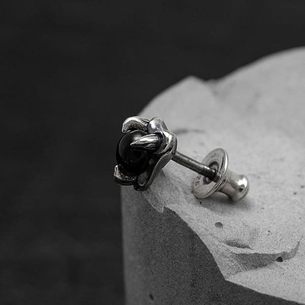 ≪DAgDART/ダグダート≫【D.four -Balrog-】ストーン×シルバーピアス