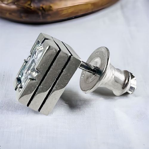 ≪DAgDART/ダグダート≫【Glass】キュービックジルコニア×シルバーピアス 