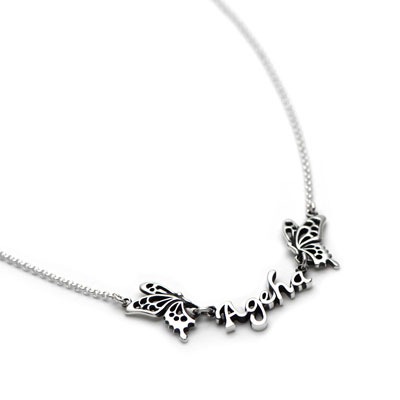 ≪Ageha≫蝶アゲハ ロゴネックレス　