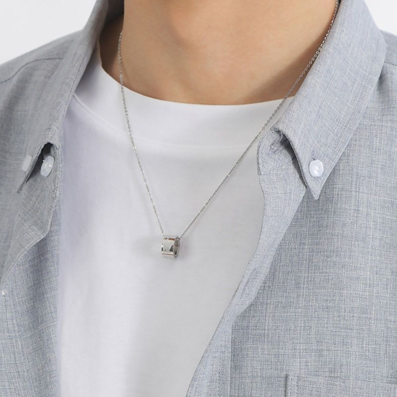 ≪white clover/ホワイトクローバー≫ペアネックレス ステンレス