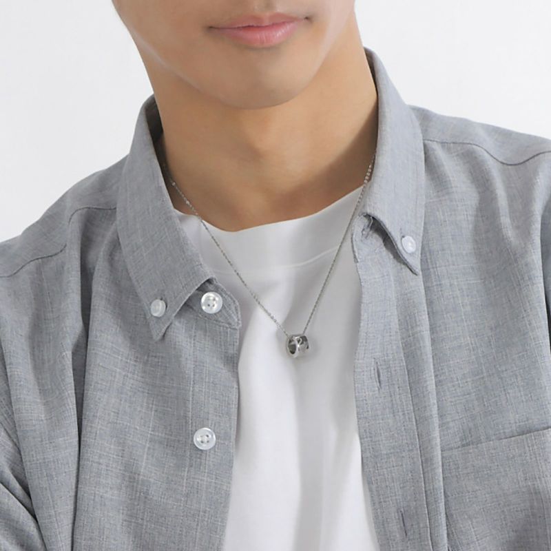 ≪white clover/ホワイトクローバー≫ペアネックレス ステンレス