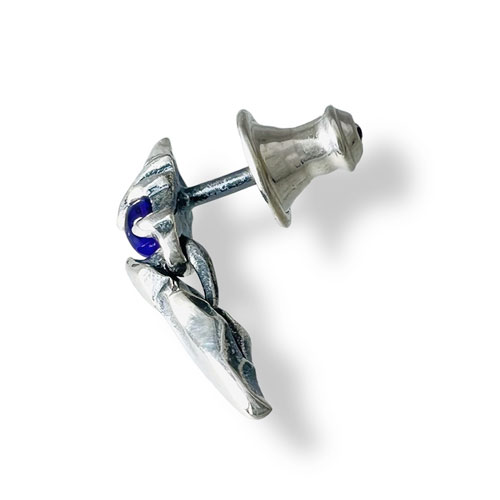 ≪DAgDART/ダグダート≫【D.four -color of wish-】アメジスト/ブルートパーズ/オニキス×シルバーピアス 