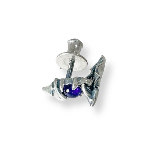 ≪DAgDART/ダグダート≫【D.four -color of wish-】アメジスト/ブルートパーズ/オニキス×シルバーピアス 