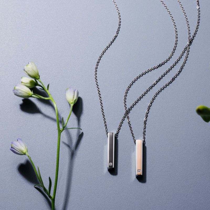 ≪white clover/ホワイトクローバー≫ペアネックレス ステンレス