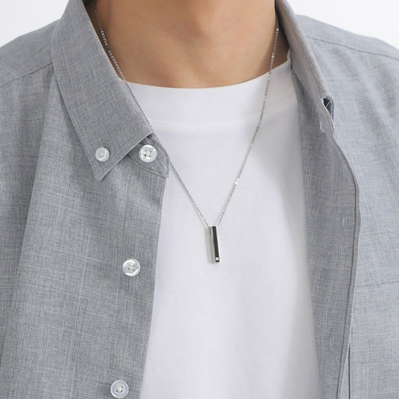 ≪white clover/ホワイトクローバー≫ペアネックレス ステンレス