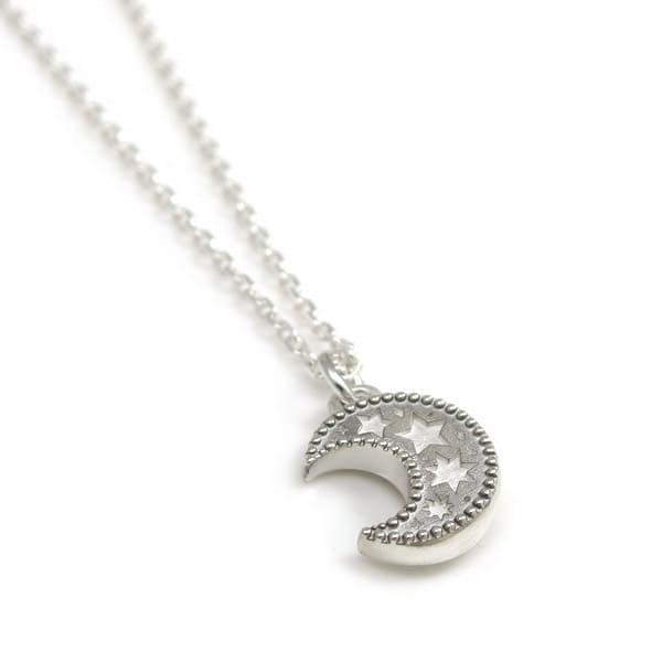 ≪DAgDART/ダグダート≫【ペア】名入れ刻印&選べる誕生石　月×星 シルバーペアペンダント /DT-496+497　刻印可能