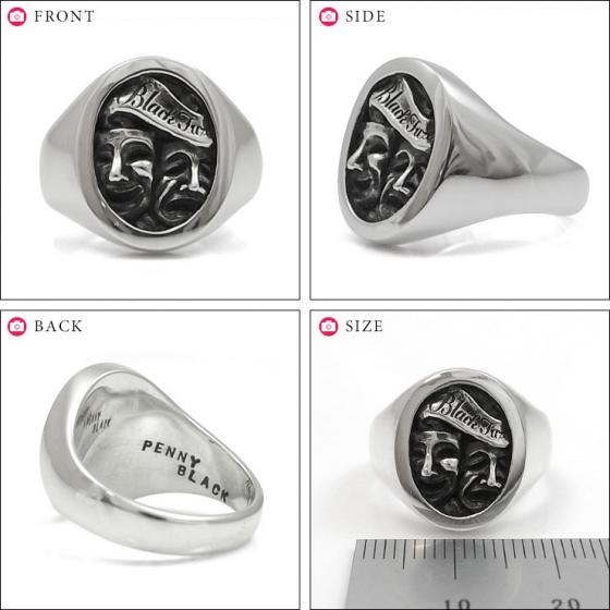 ≪PennyBlack/ペニーブラック≫トゥーフェイス シルバーリング 