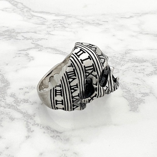 ≪Mad Graffiti/マッドグラフィティ≫アブソリュート スパイラル ジエンドハーフ”M”リング ブラック