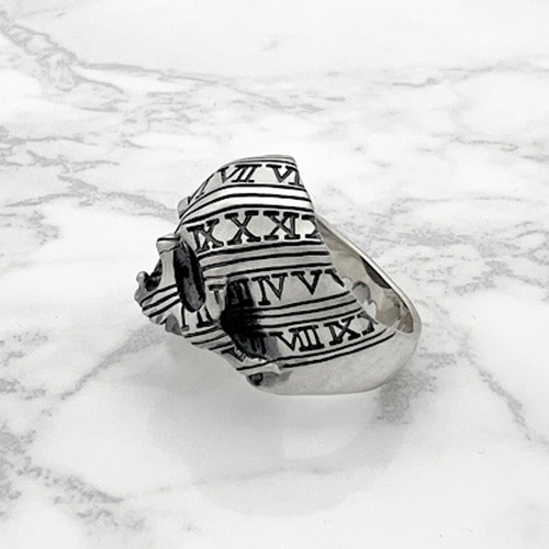 ≪Mad Graffiti/マッドグラフィティ≫アブソリュート スパイラル ジエンドハーフ”M”リング ブラック