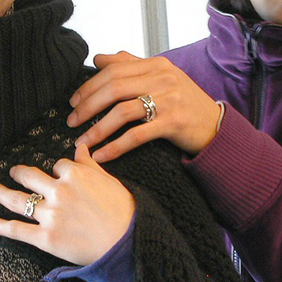 販売終了≪PennyBlack/ペニーブラック≫【ペア】ハート シルバーペアリング /刻印可能