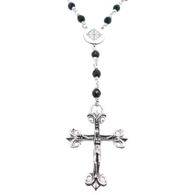 ≪Ark/アーク ≫ general rosary/ジェネラル ロザリーペンダント　オニキスチェーン4mm玉