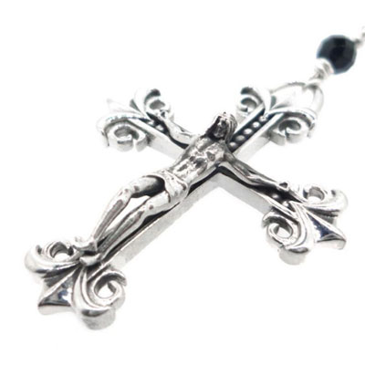 ≪Ark/アーク ≫ general rosary/ジェネラル ロザリーペンダント　オニキスチェーン4mm玉