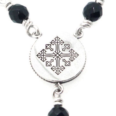 ≪Ark/アーク ≫ general rosary/ジェネラル ロザリーペンダント　オニキスチェーン4mm玉