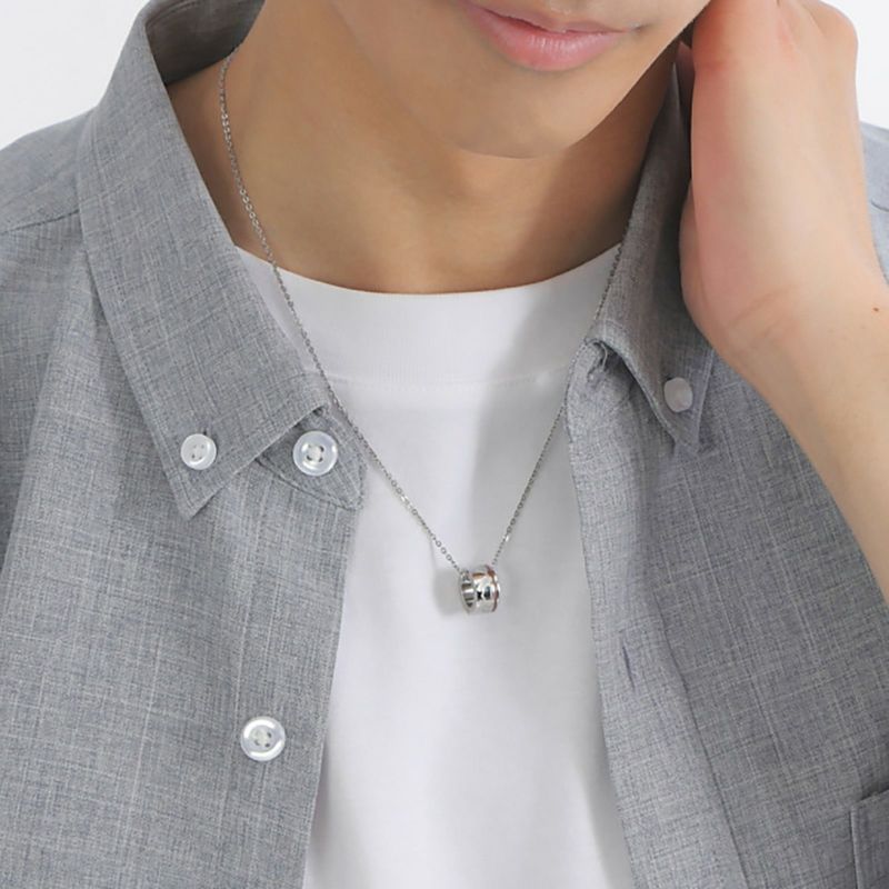 ≪white clover/ホワイトクローバー≫ペアネックレス ステンレス