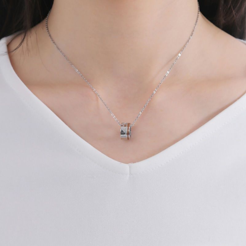 ≪white clover/ホワイトクローバー≫ペアネックレス ステンレス