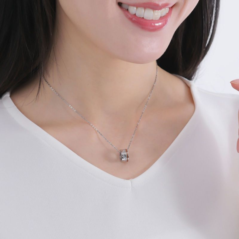 ≪white clover/ホワイトクローバー≫ペアネックレス ステンレス