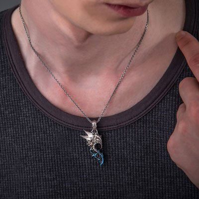 ≪アルテミスクラシック≫ペア販売｜マイティーデビル&エンジェルペンダント　チェーン付き　ACP0355　ACP0356