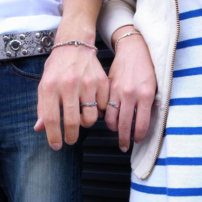 販売終了≪PennyBlack/ペニーブラック≫【ペア】スカル シルバーペアリング 