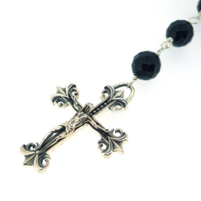 ≪Ark/アーク ≫ general rosary/ジェネラル ロザリーペンダント　オニキスチェーン8mm玉